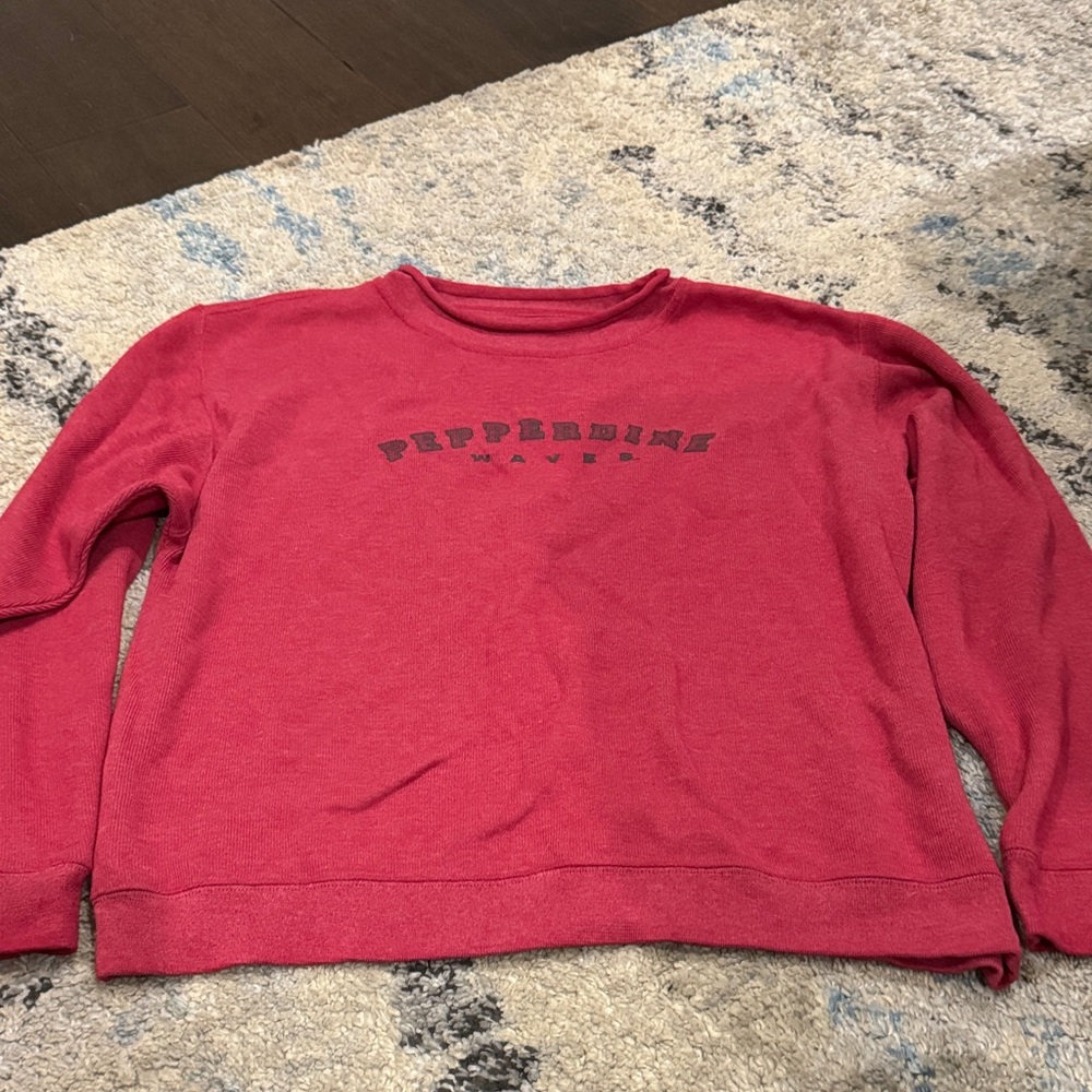 Gear For Sports Pepperdine University Waves Red Crewneck Sweater Women’s Size L